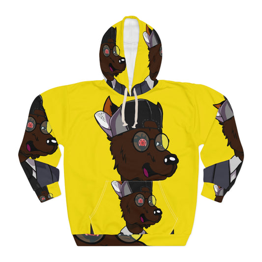 Wolf Brown Mogul AOP Unisex Pullover Hoodie