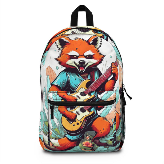 Red Panda Music Band Animal Backpack