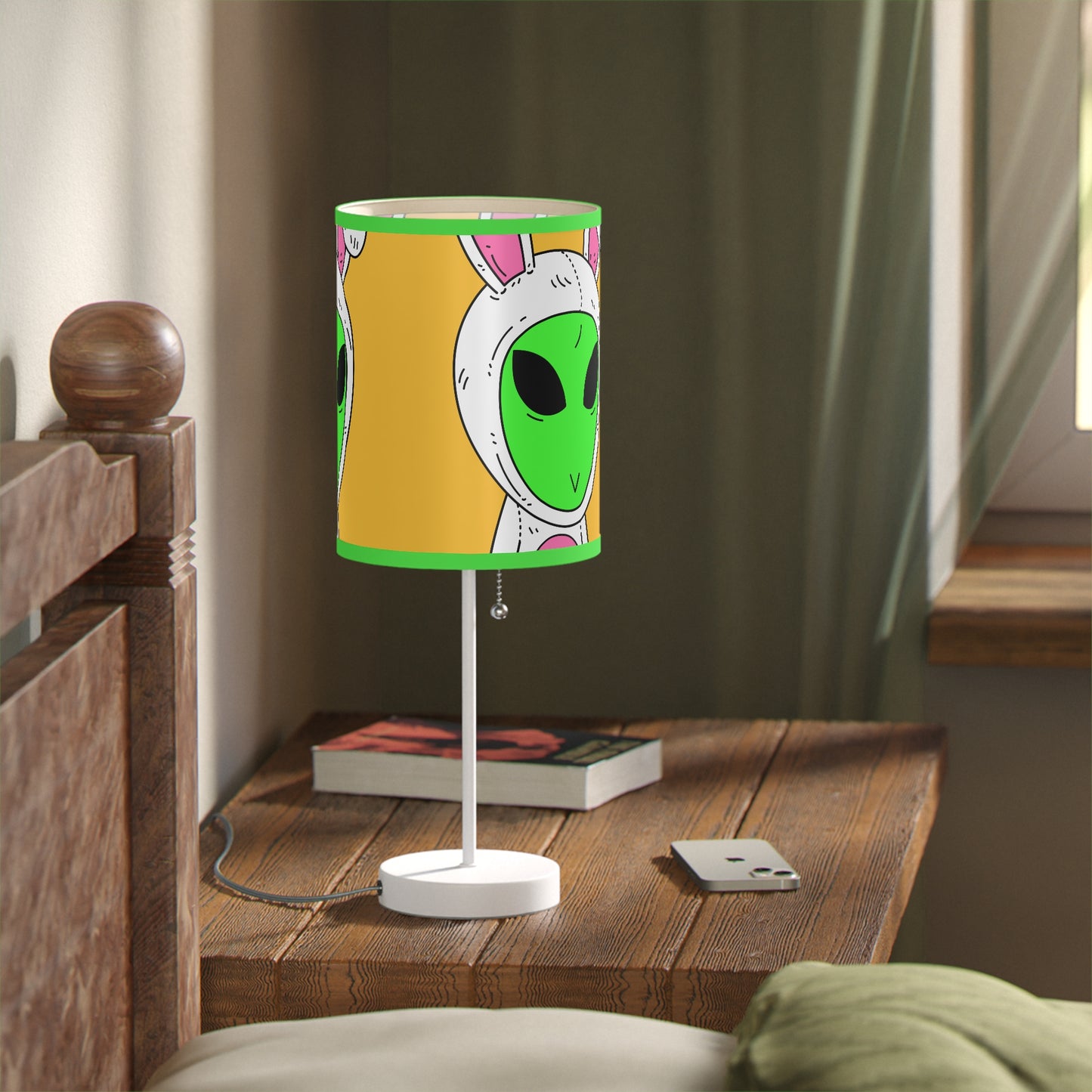 Bunny Rabbit Alien Visitor Lamp on a Stand, US|CA plug