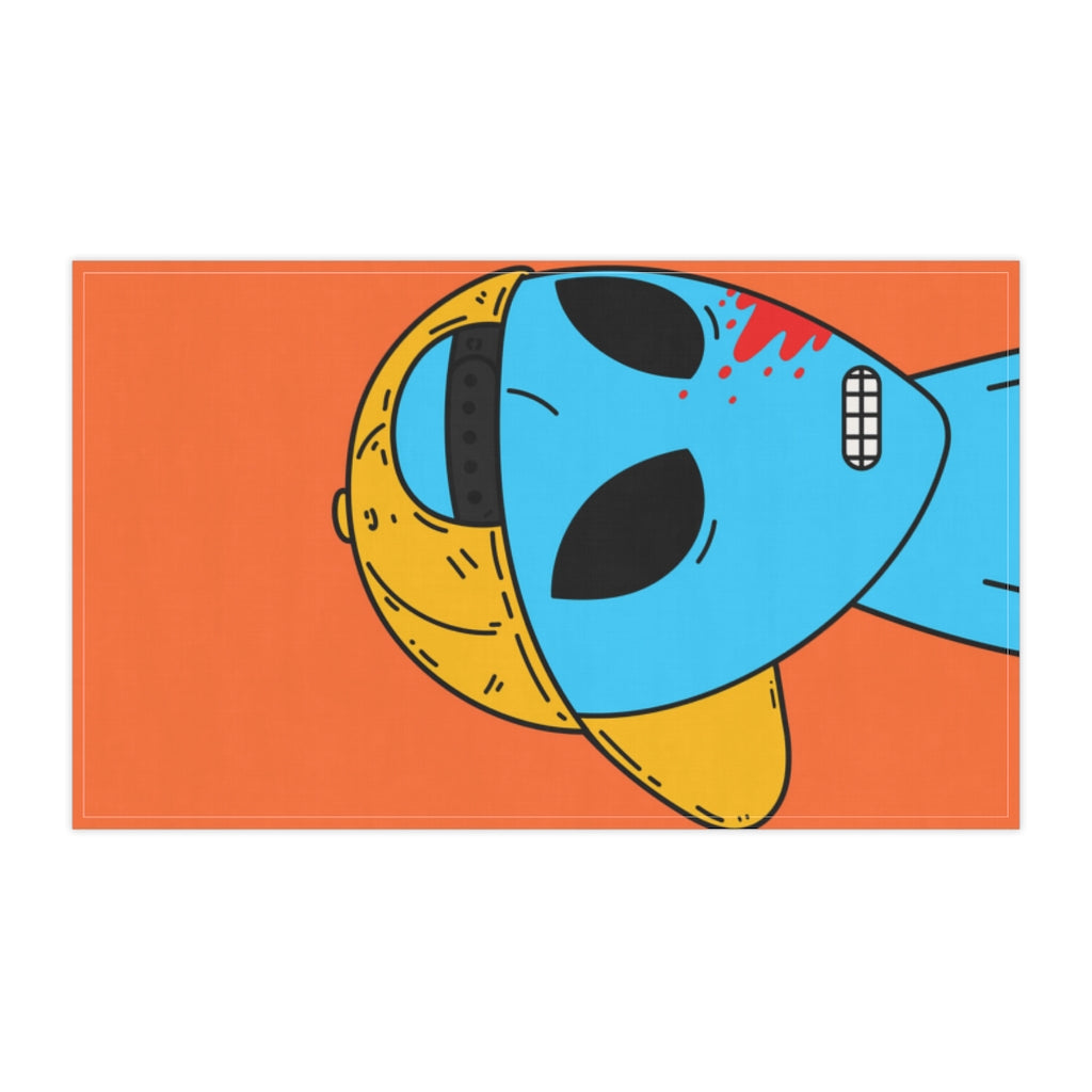 Blue Blood Visitor Alien Cartoon Kitchen Towel