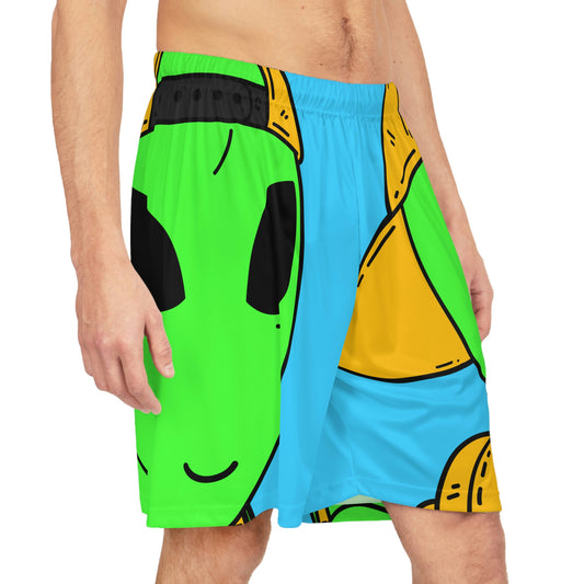 Student Alien Visitor Basketball Shorts (AOP)