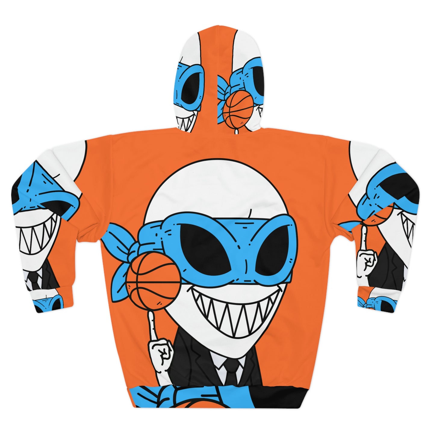 Sudadera con capucha unisex Alien Visitor AOP de baloncesto clásico 