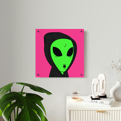 Anonymous Anon Alien Visitor Acrylic Wall Art Panels