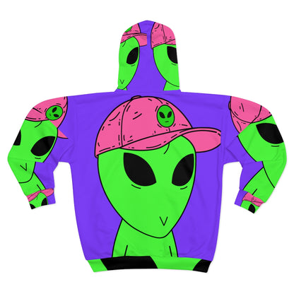 Top Secret Alien Visitor AOP Unisex Zip Hoodie