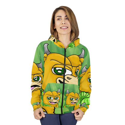 Bull Run Money Bear Market Graphic AOP Unisex Zip Hoodie