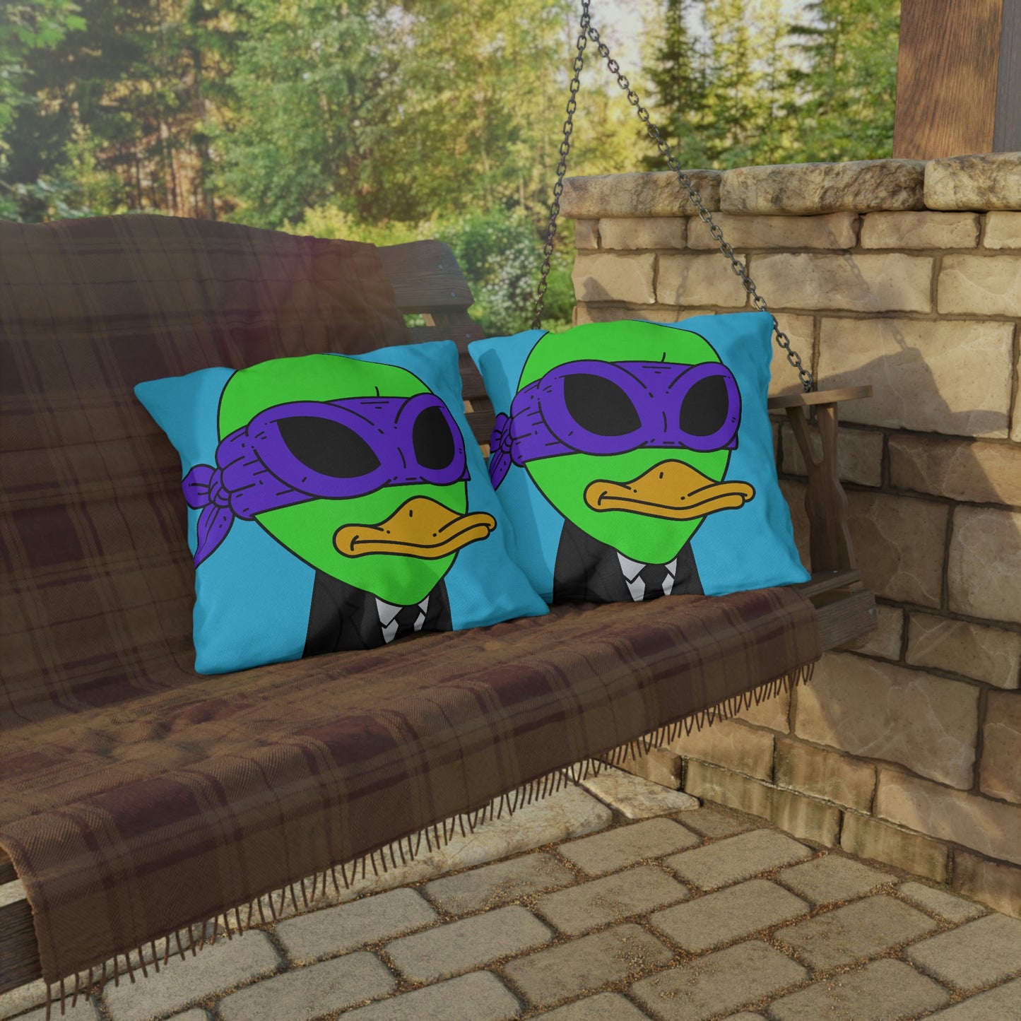 Visitor 751 Alien Outdoor Pillows