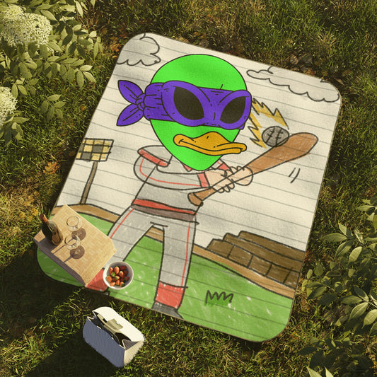 Manta De Picnic Alien del visitante 751 del héroe ninja de la estrella del deporte del béisbol