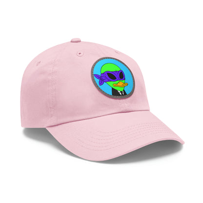 Visitor 751 Alien Dad Hat with Leather Patch (Round)