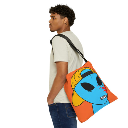 Blue Blood Alien Visitor Adjustable Tote Bag (AOP)