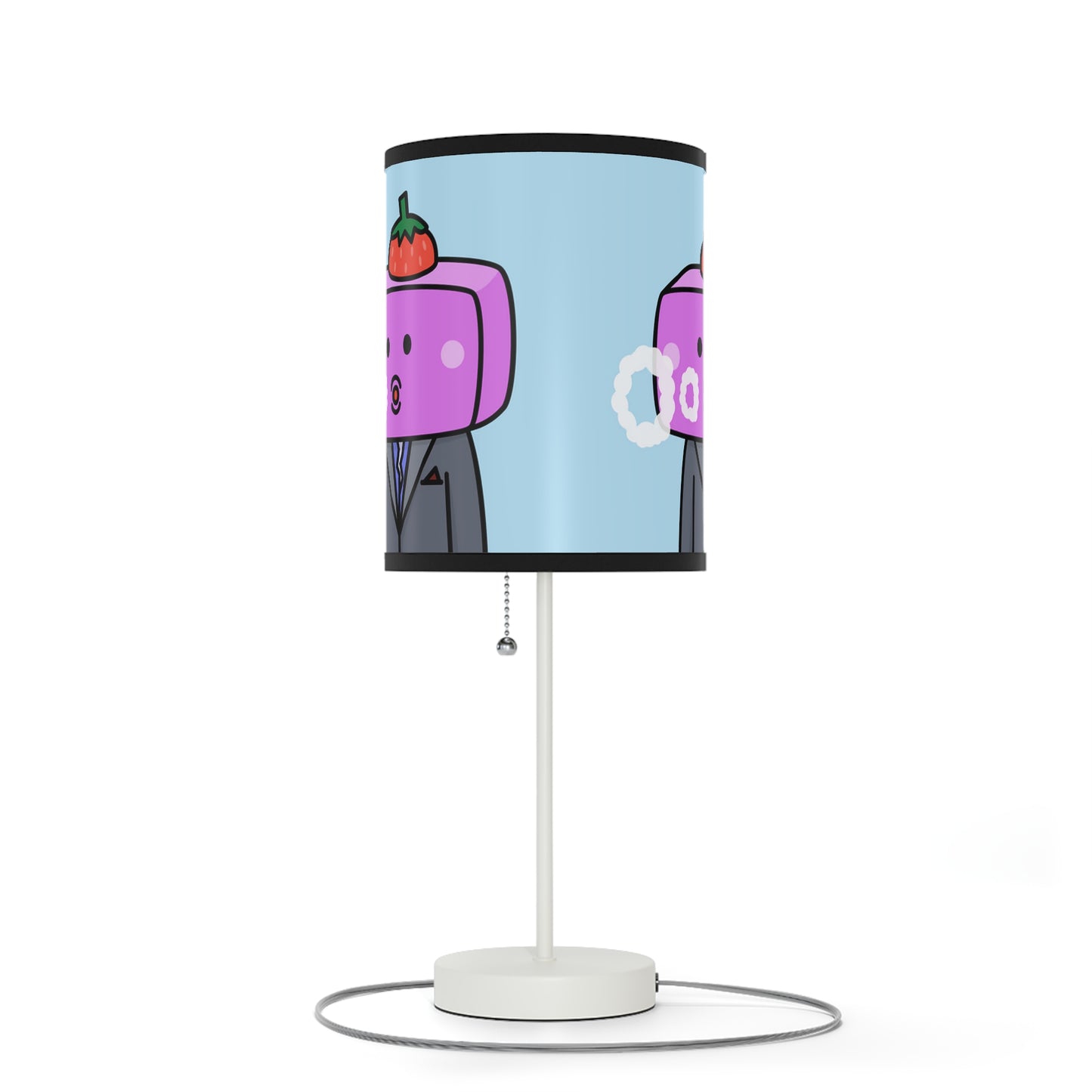 Strawberry Fruit Head Block Lamp on a Stand, US|CA plug