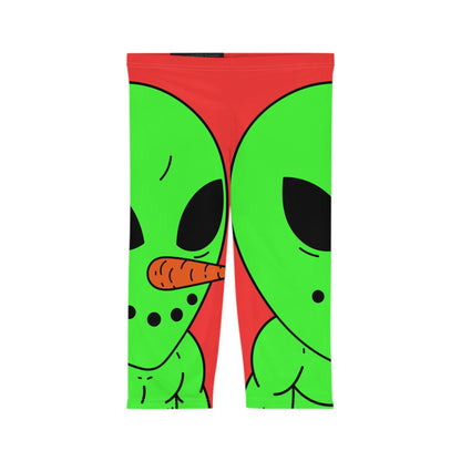 Leggings capri para mujer Veggie Visi Alien Vegetal Visitor (AOP) 