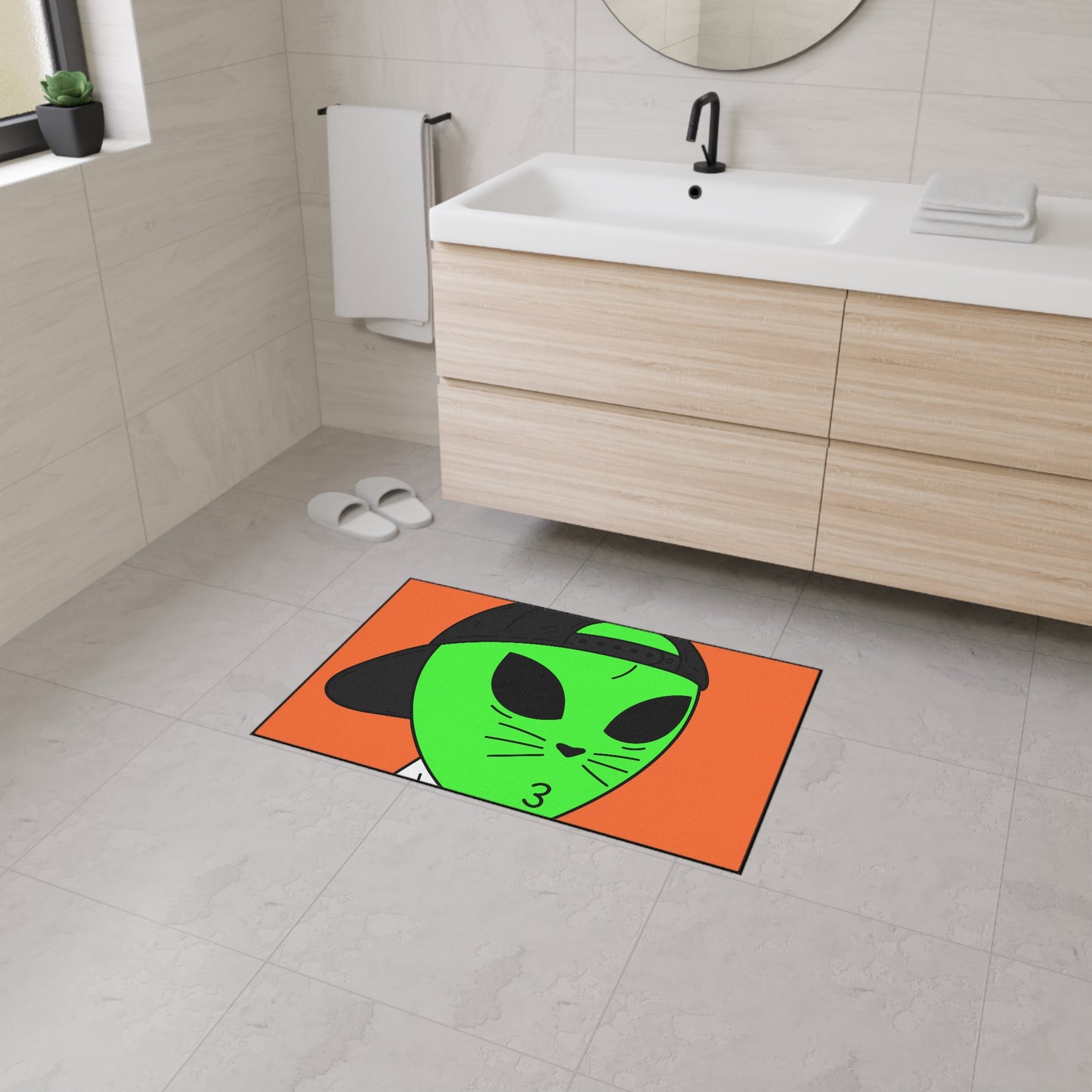 Cat Alien Animal Heavy Duty Floor Mat