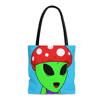 Red Mushroom Head Green Alien Purple Visi sport Jersey Visitor AOP Tote Bag