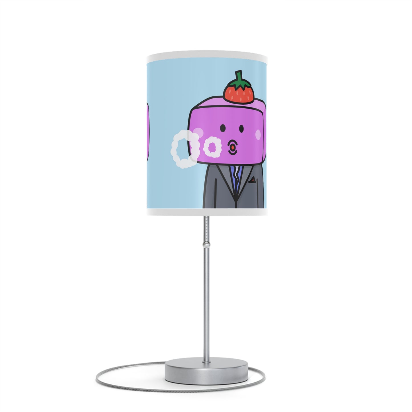 Strawberry Fruit Head Block Lamp on a Stand, US|CA plug