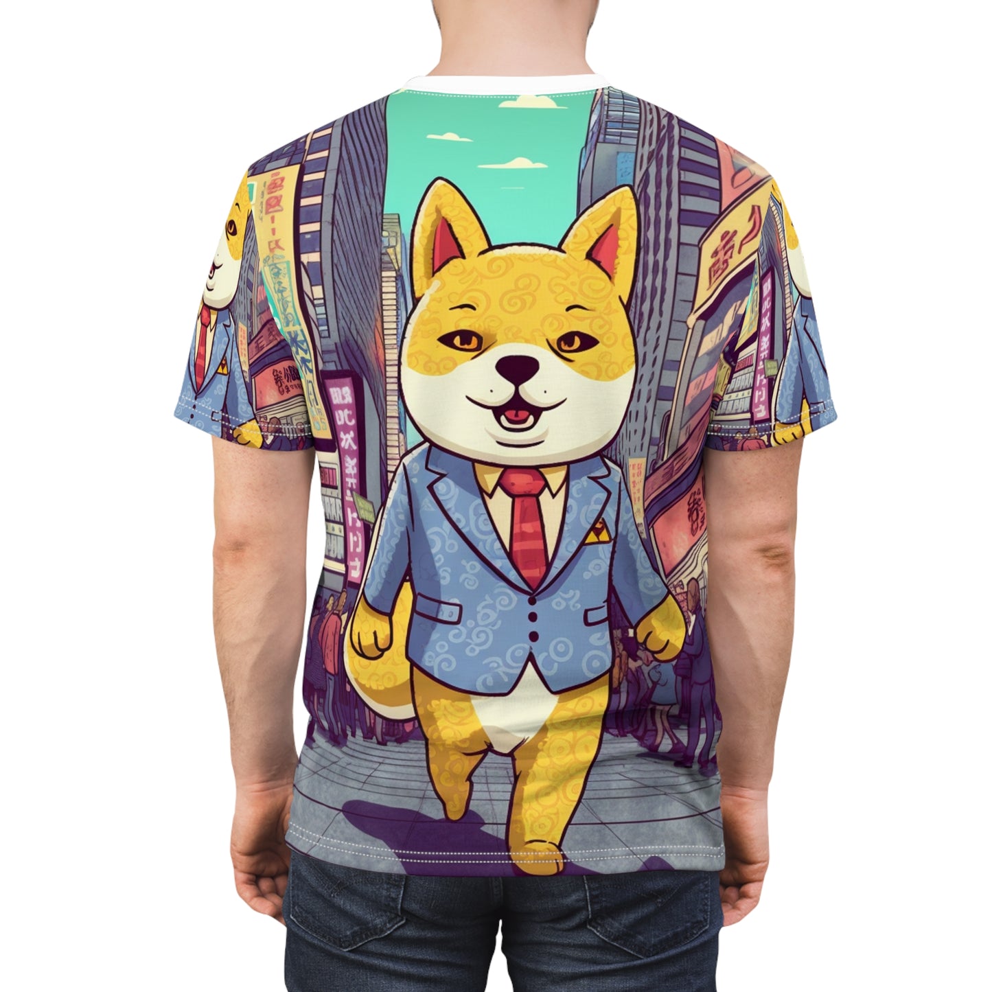 Japanese Shiba Inu Business Dog Tee Crypto Fan Favorite, Polyester, Breathable