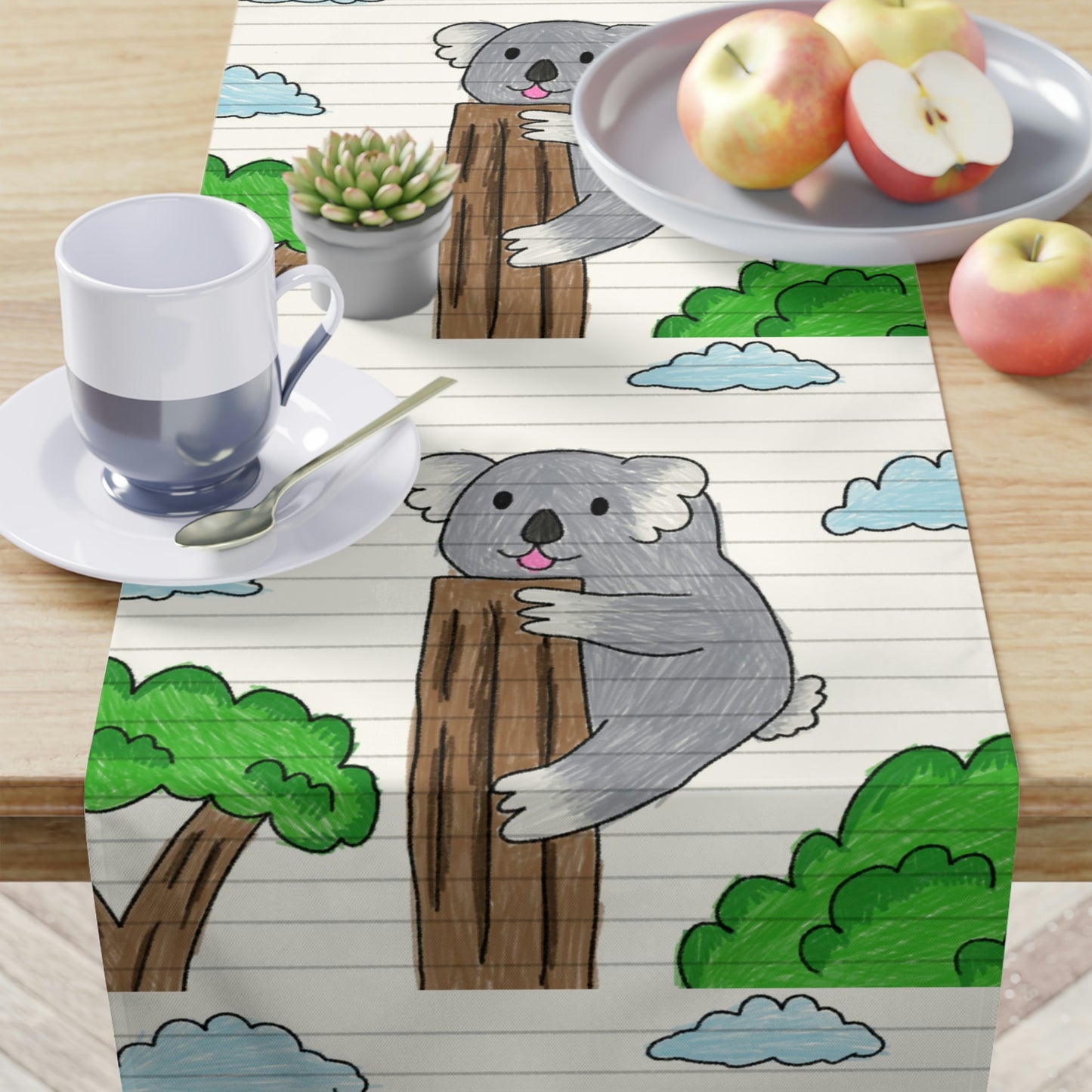 Koala Bear Animal Tree Climber Table Runner