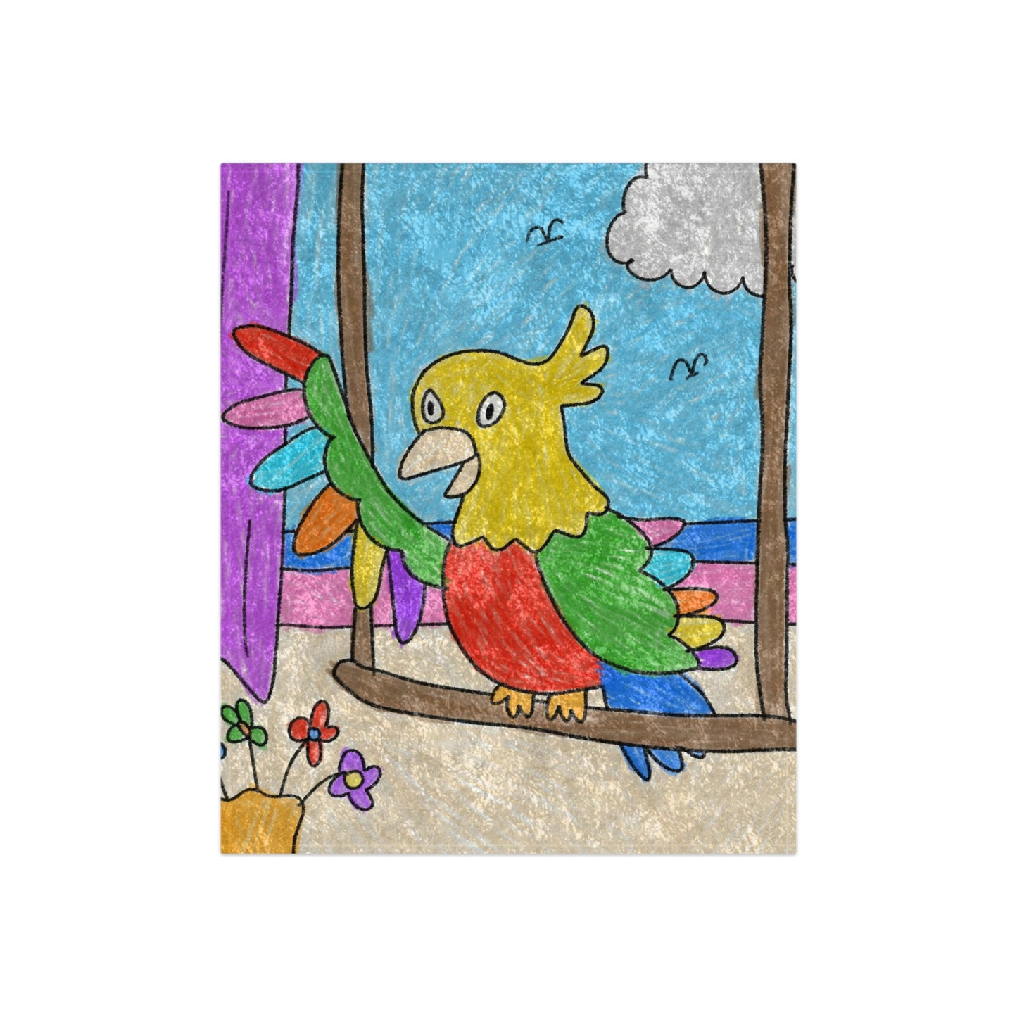 Animal Lover Parrot Perfect Gift for Parrot Owners Crushed Velvet Blanket