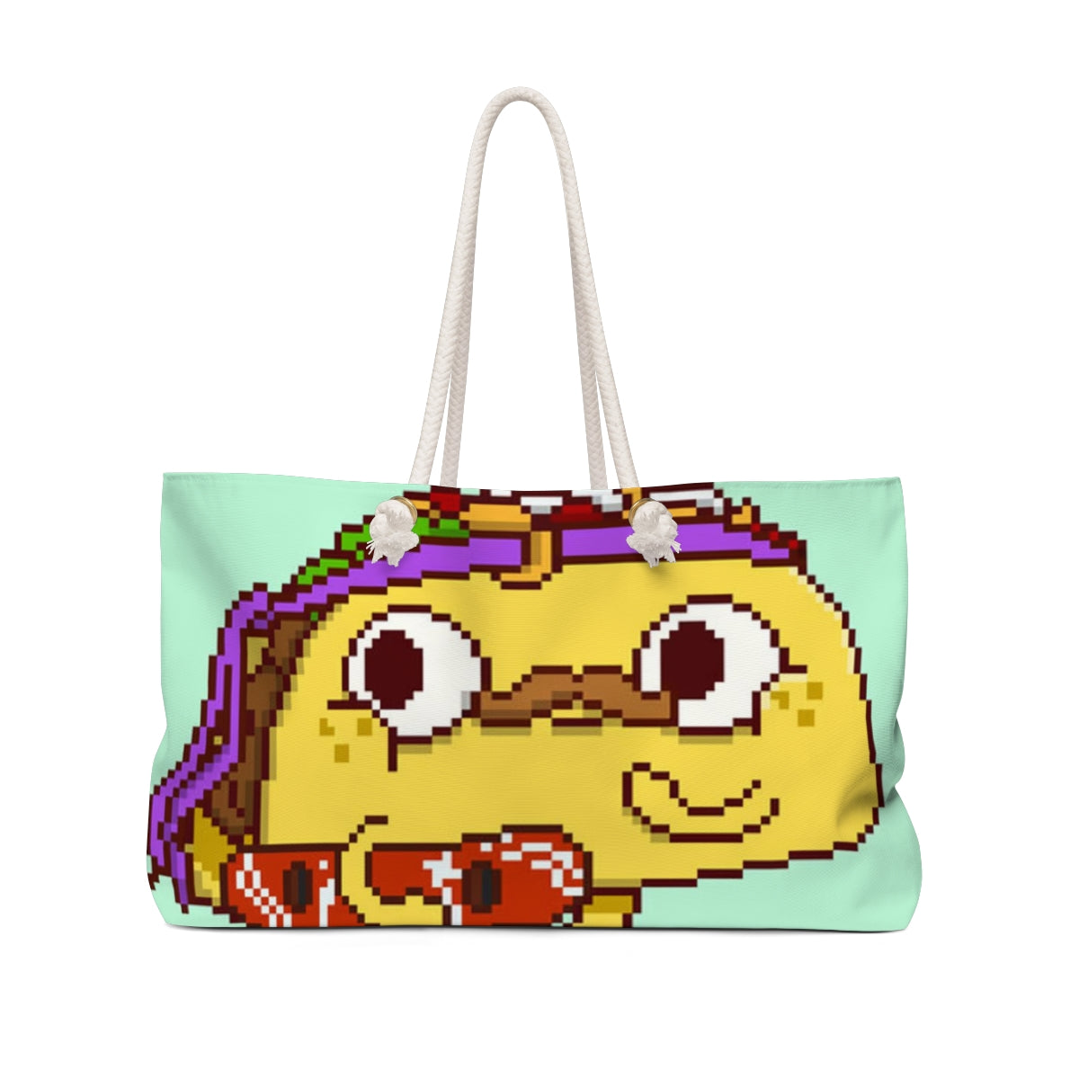 Snowboard Taco Character Cartoon Weekender Bag