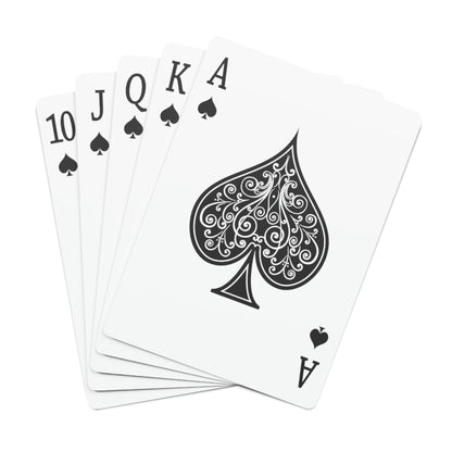Zebra Graphic Hipster Zebra Animal Custom Poker Cards
