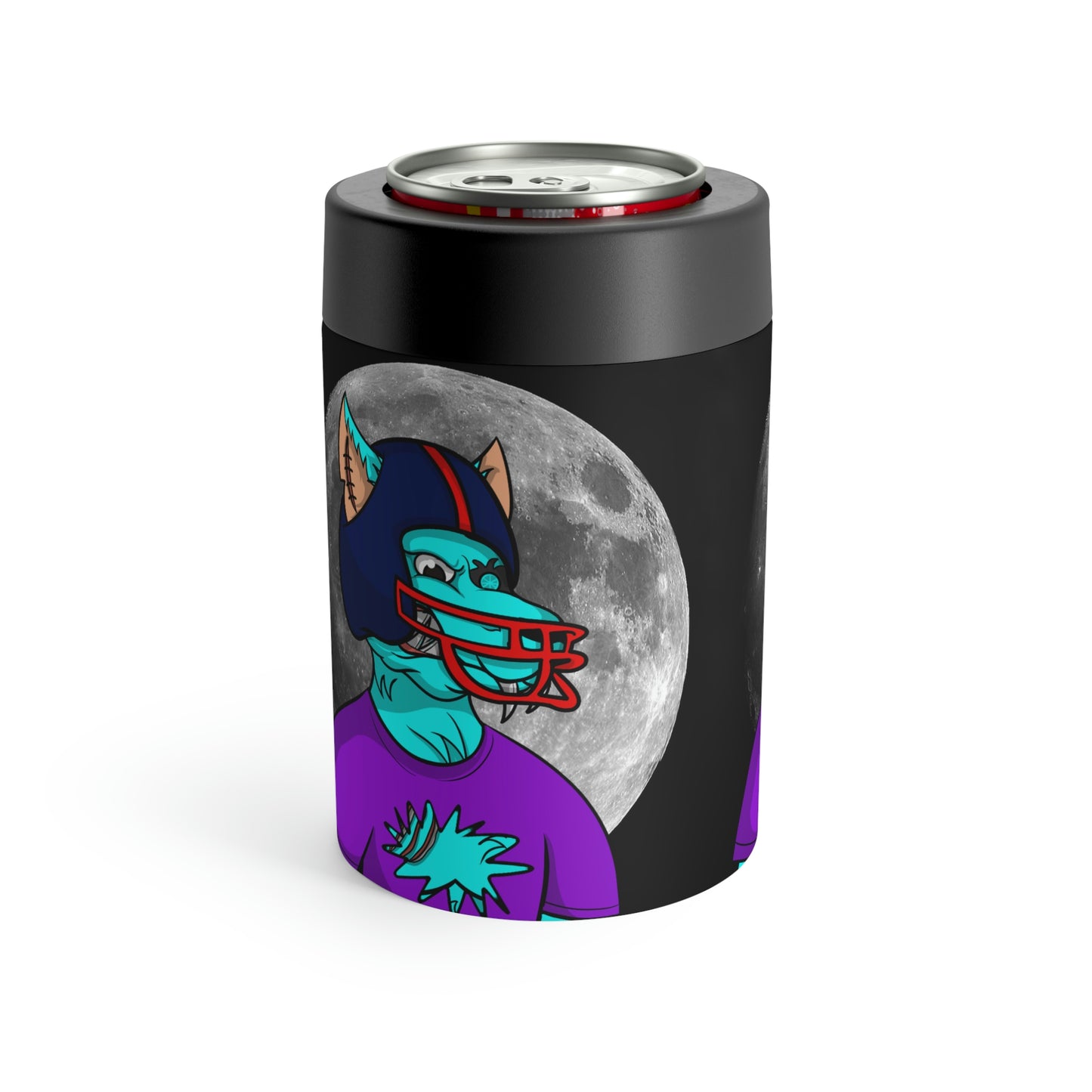 Foot Ball Full Moon American Werewolve Wolf Cyborg Can Holder