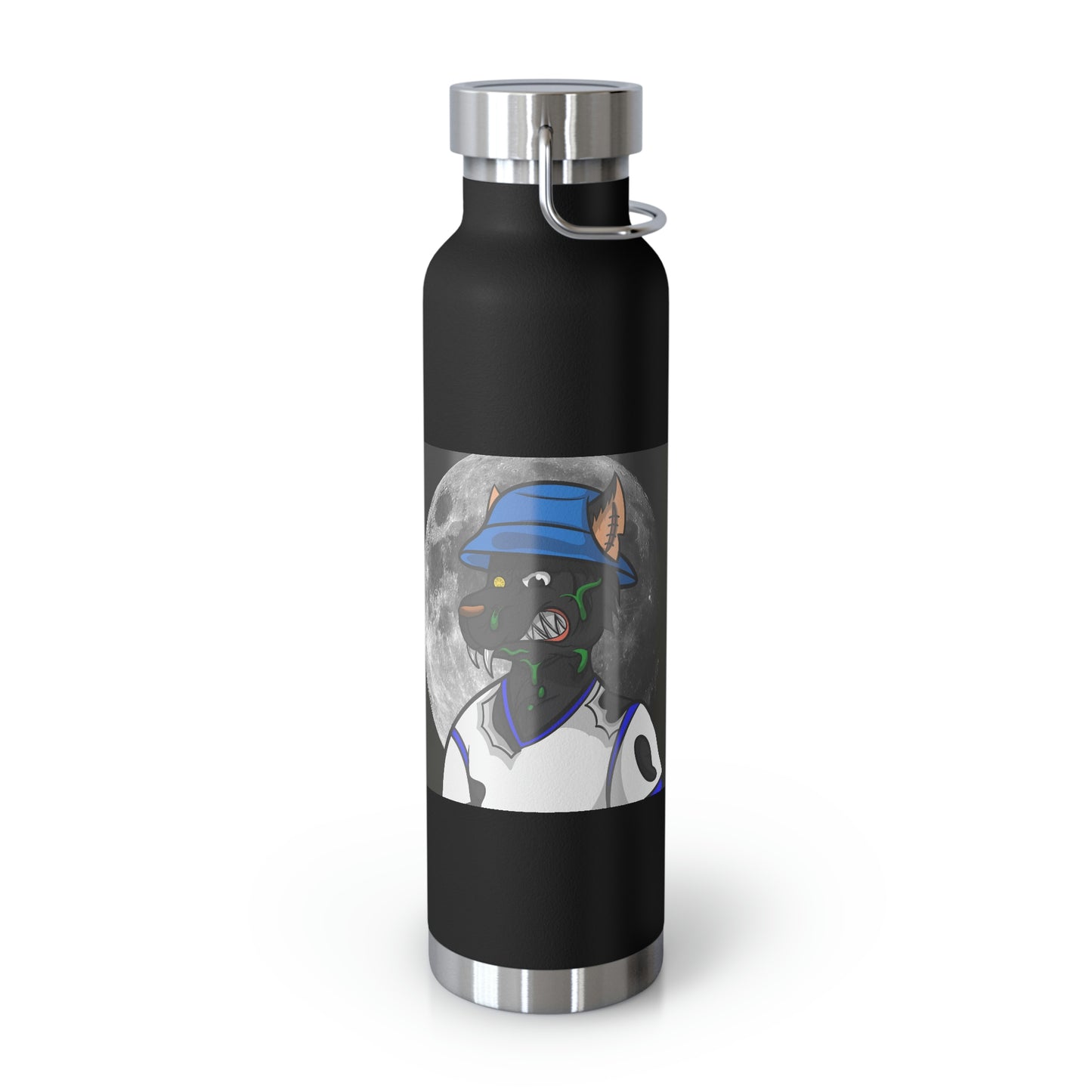 Full Moon Cyborg Werewolve Wolf Copper Vacuum Insulated Bottle, 22oz