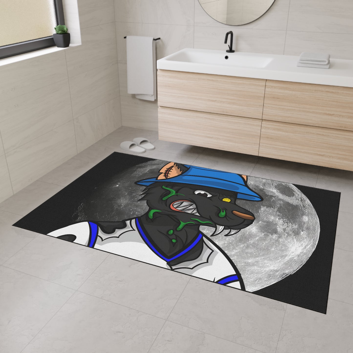 Full Moon Werewolve Wolf Heavy Duty Floor Mat