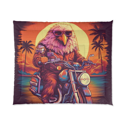 Classic American Motorcycle Ride Biker USA Style Comforter