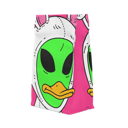 Bunny Ears Green Visitor Duck Face Alien Polyester Lunch Bag