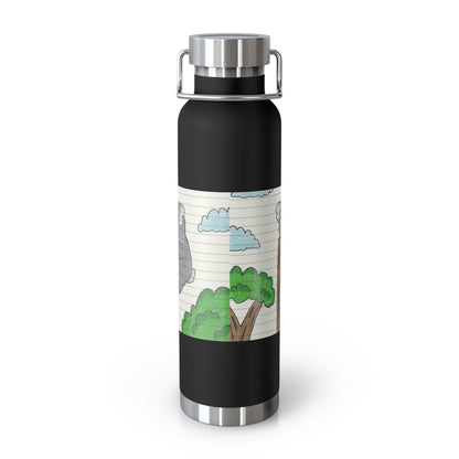 Koala Bear Animal Tree Climber Copper Vacuum Insulated Bottle, 22oz