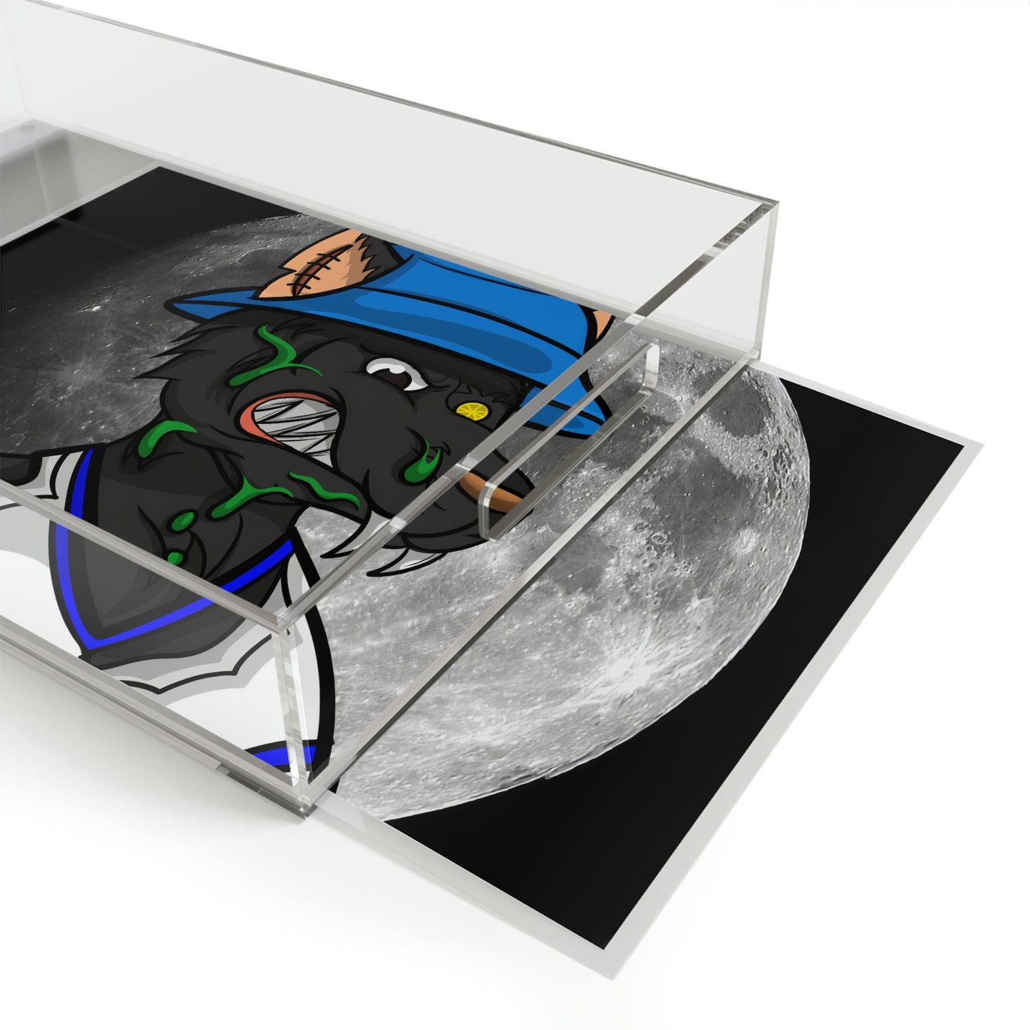 Full Moon Cyborg Werewolve Wolf Acrylic Serving Tray