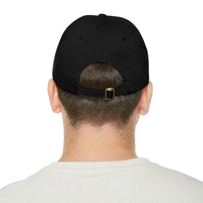 Fierce Dragon Medieval Dad Hat with Leather Patch (Round)