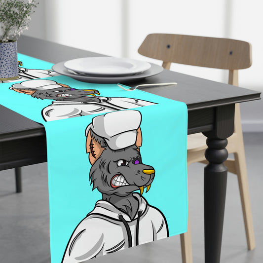 Chief Chef Cook Wolf Werewolve Cyborg Table Runner