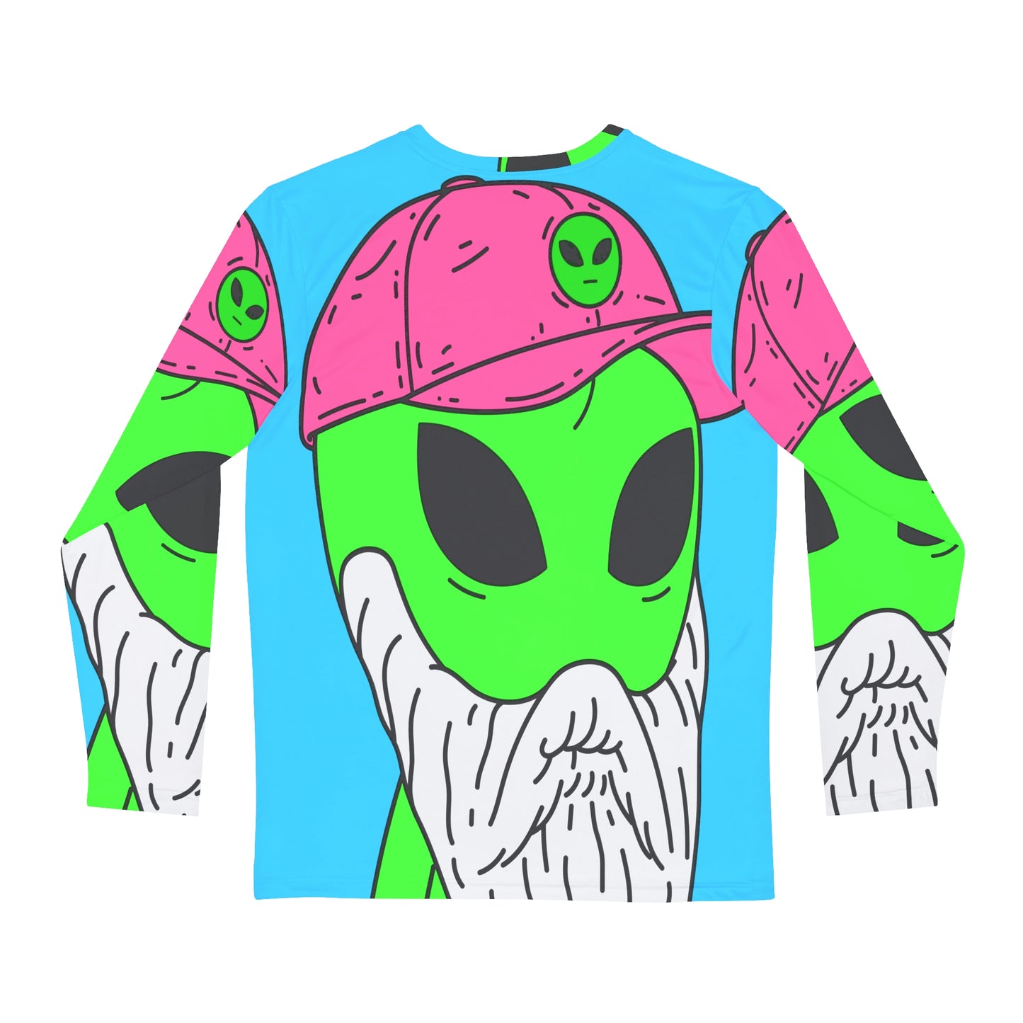 Beard Niche Alien Camisa AOP de manga larga para hombre 