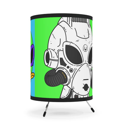 Space Alien Cartoon Character Comic Anime Visitor Tripod Lamp with High-Res Printed Shade, US\CA plug