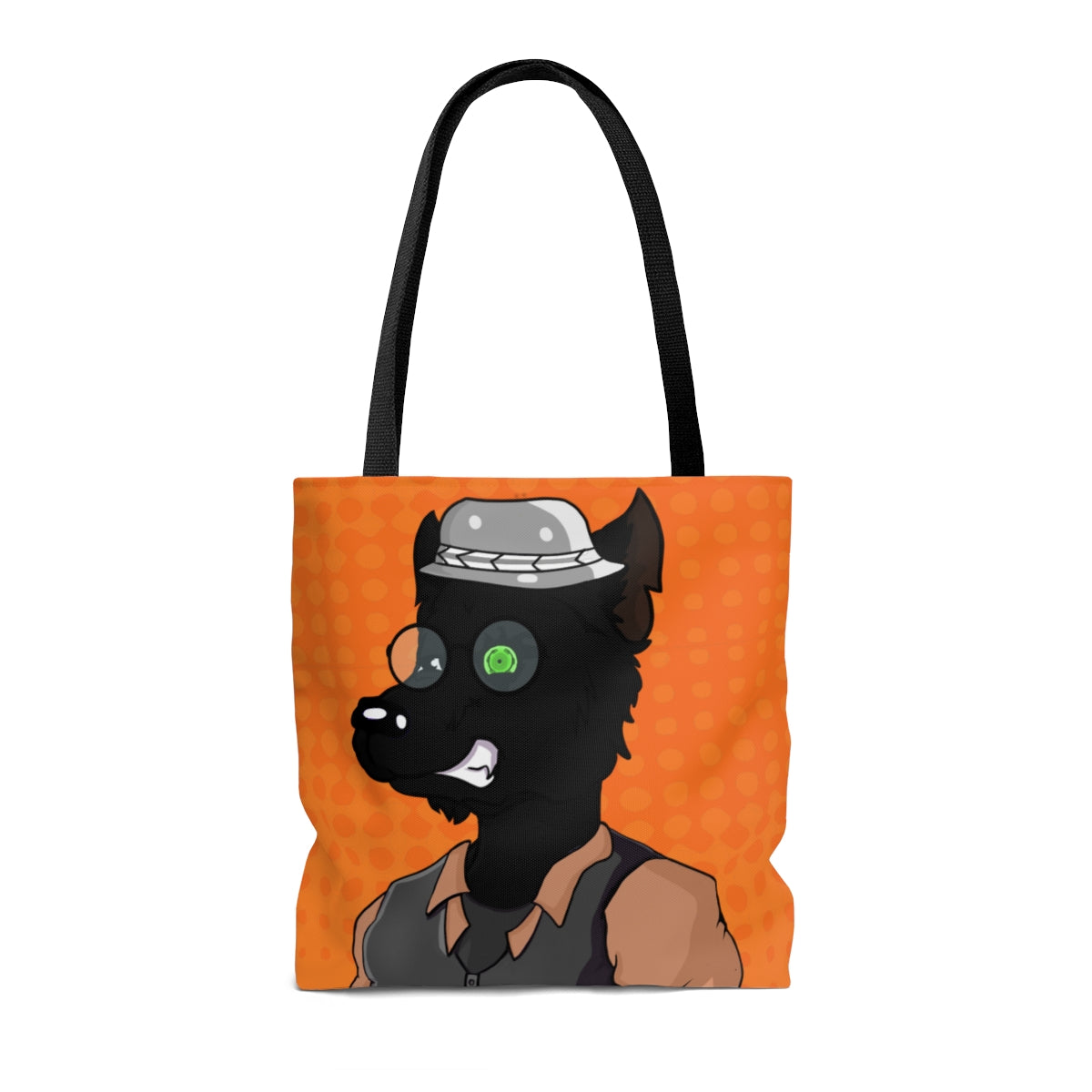 Cyborg Wolf Werewolve First Edition AOP Tote Bag