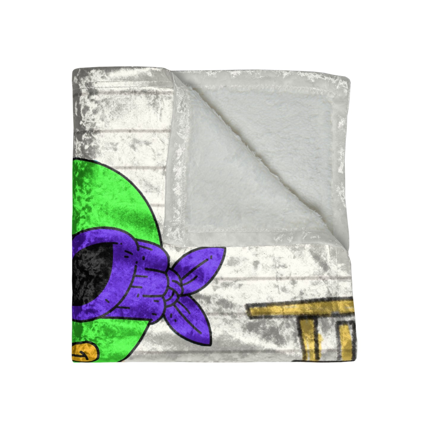 Contractor Building Capital Builder Visitor 751 Alien Crushed Velvet Blanket