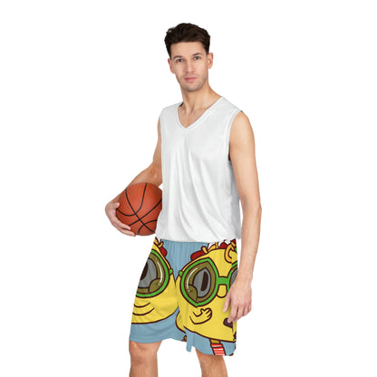 Bike Ride Scooter Taco Basketball Shorts