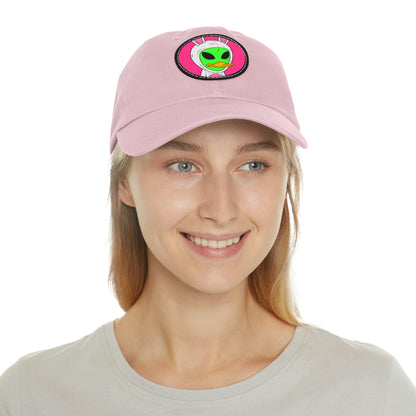 Beak Duck Alien Rabbit Bunny Dad Hat with Leather Patch (Round)