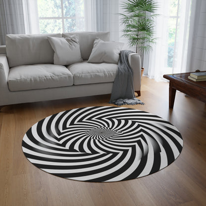 Alfombra Vortex Illusion Design Tres Redondas