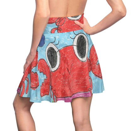 Lobster Crab Graphic Sea Lovers Women's Skater Skirt