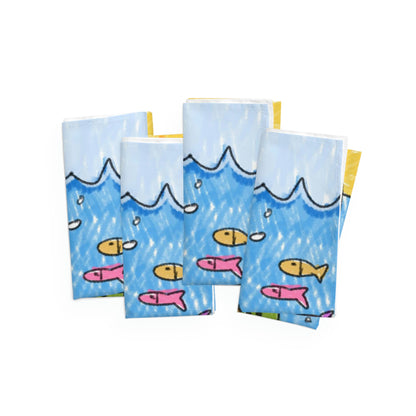 Sea Turtle Beach Sand Ocean Napkins