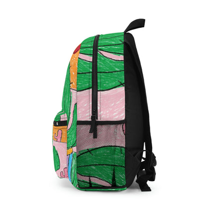 Desert Cactus Sumo Wrestler Graphic Backpack