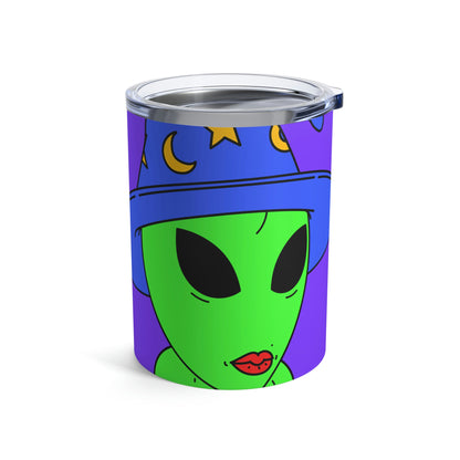 Blue Wizard Hat Alien Muscle Lipstick Green Visitor Tumbler 10oz