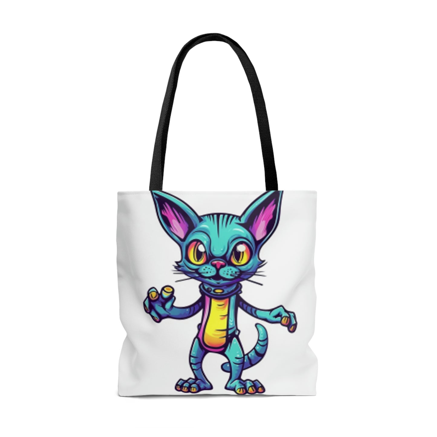 Cat Alien Creature Animal Tote Bag (AOP)