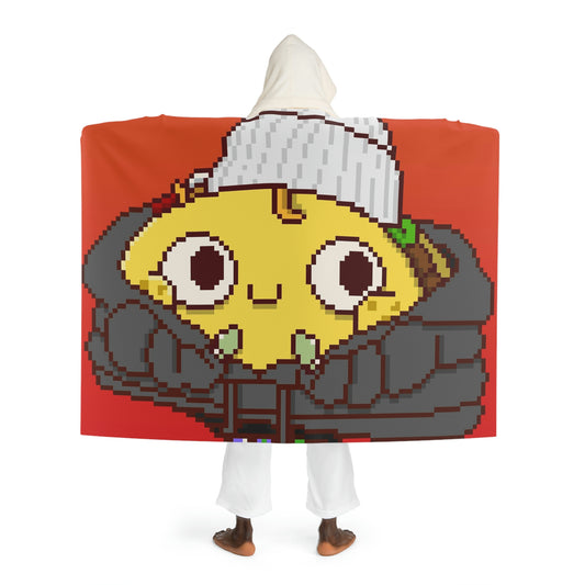 Winter Christmas Puffy Taco Jacket Hooded Sherpa Fleece Blanket