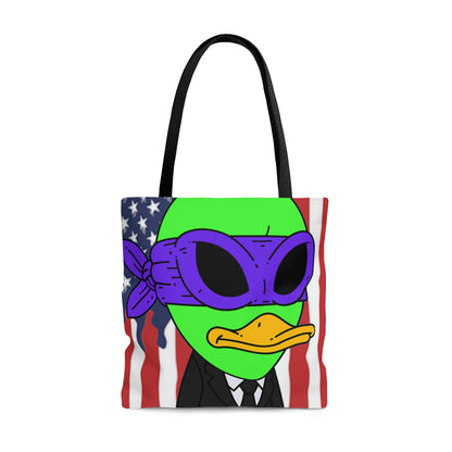 The Visitor 751 USA Flag AOP Tote Bag