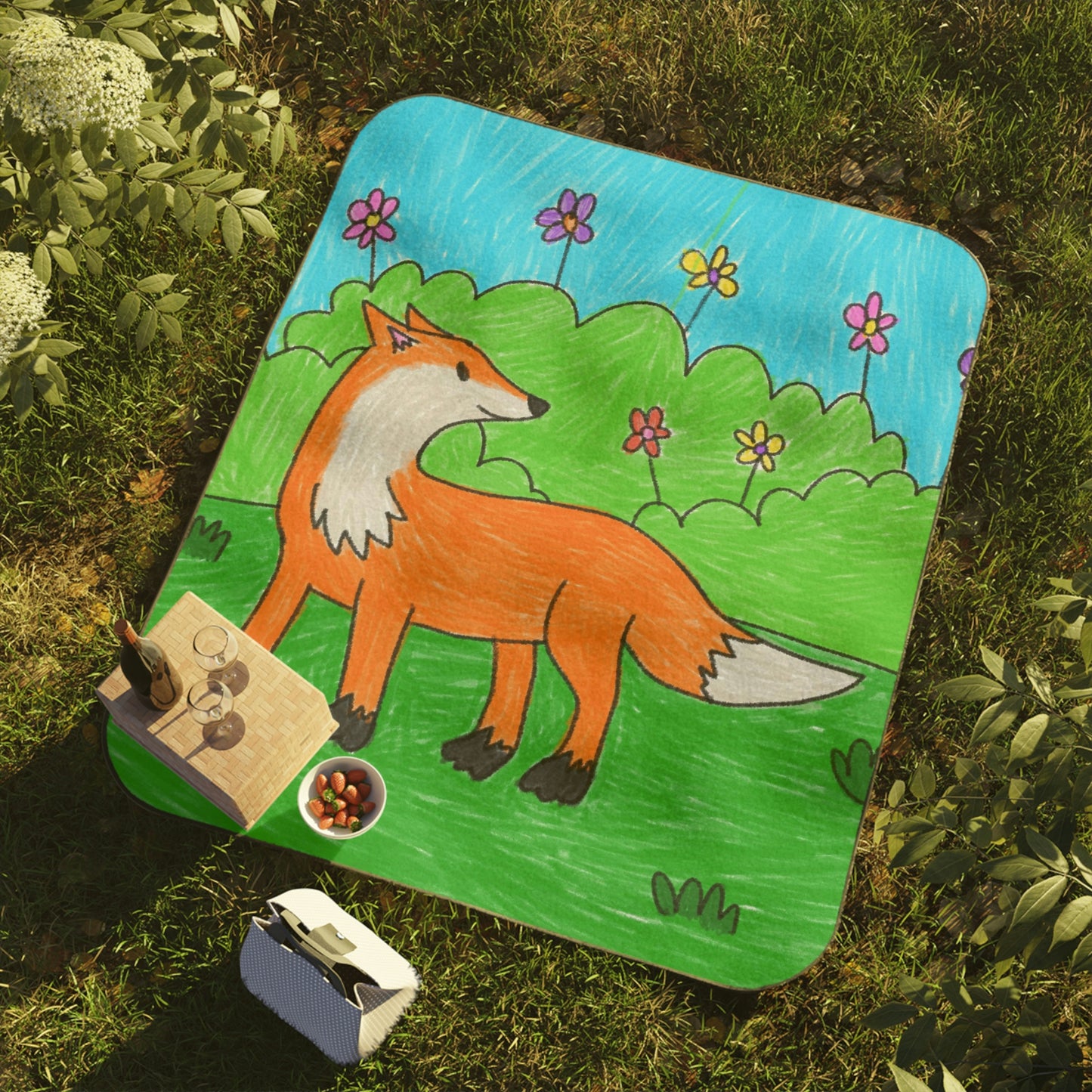 Fox Woodland Animal Foxy Picnic Blanket