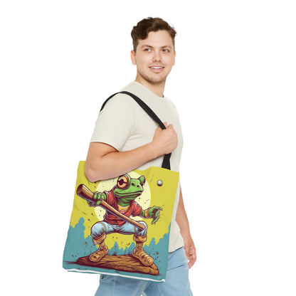 Béisbol Rana Atleta Deportes Anfibio Tote Bag (AOP) 