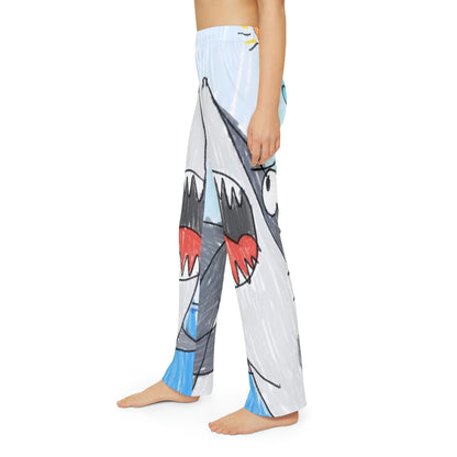 Shark Jaw Teeth Attack Ocean Sea Creature Kids Pajama Pants