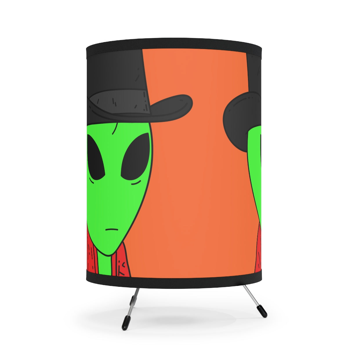 Lámpara trípode Robe Alien Fancy Top Hat con pantalla impresa de alta resolución, enchufe EE. UU./CA 